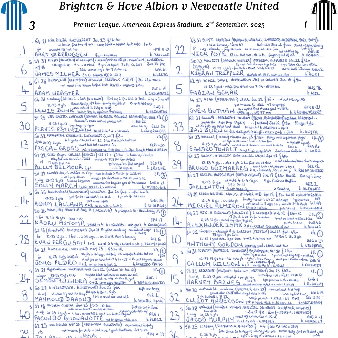 FOOTBALL  Brighton & Hove Albion v Newcastle United, Premier League, American Express Stadium, September 2, 2023. John Murray. - Image 5